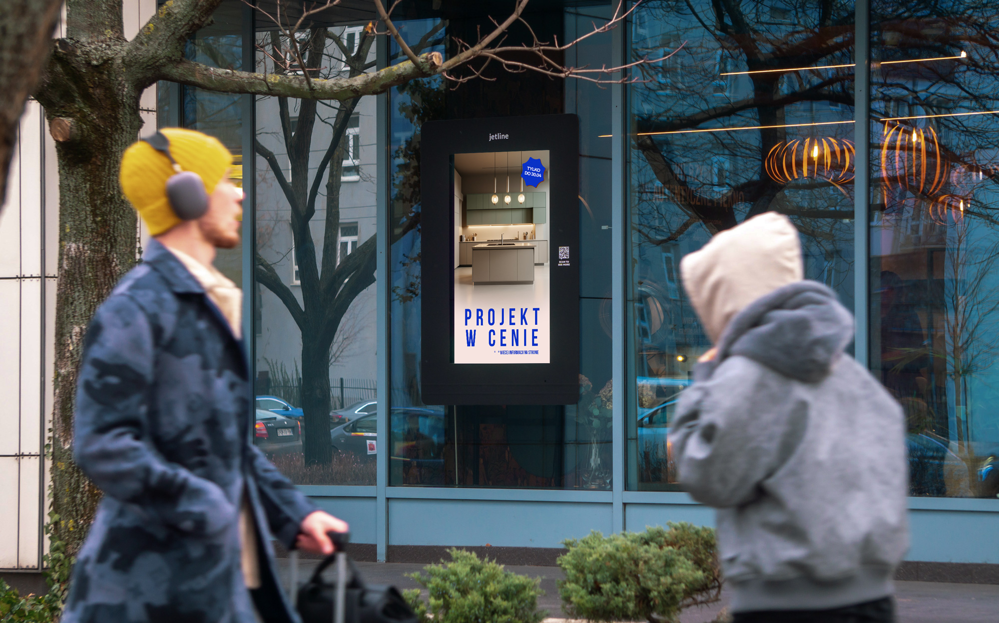 Ekran DOOH w mieście